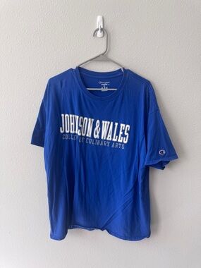 Champion Royal Blue Johnson & Wales College Tee
